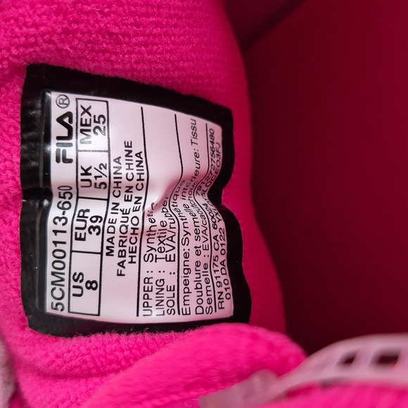 Fila Pink Sneakers - Picture 9 of 13
